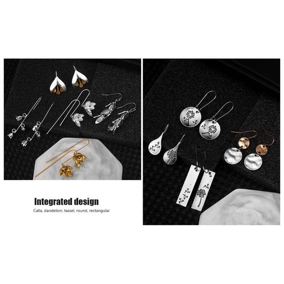 * New 12  Pairs Teardrop Druse Crystal Drop Dangle Earrings for Women Gi… - Picture 10 of 14